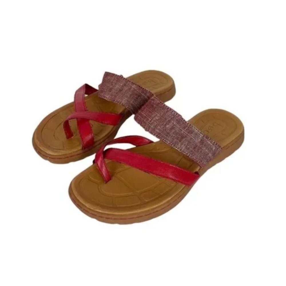 B.O.C Strappy Sandals Red Size 6.5